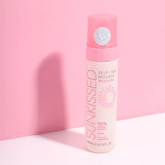 Sunkissed 95 Percent Natural Self Tan Mousse Medium