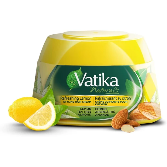 Dabur Vatika Naturals Lemon Tea Tree & Almond Styling Hair Cream 210ml