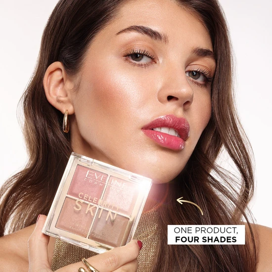 Eveline Celebrity Skin 4-in-1 Multitasking Baked Face Palette