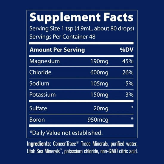 Trace Minerals 40, 000 Volts Electrolyte Concentrate 237ml