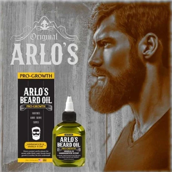 Arlos Pro Growth Beard Oil With Sandalwood & Vanilla Scent 75ml