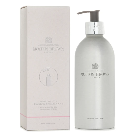 Molton Brown Infinite Bottle Delicious Rhubarb & Rose Bath & Shower Gel 400ml