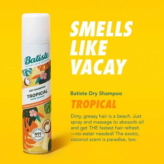 Batiste Dry Shampoo Spray Tropical Exotic Coconut 280ml