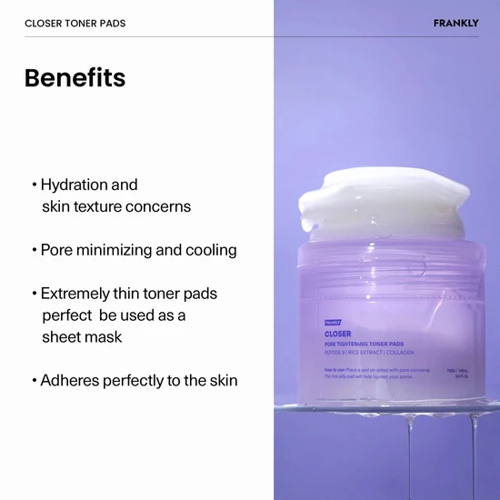 FRANKLY Closer Pore Tightening Toner Pads 105ml