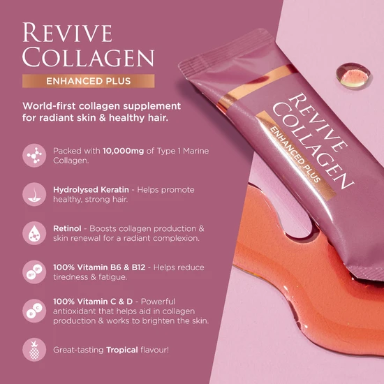 Revive Collagen Enhanced Plus Hydrolysed Marine Collagen Drink 14 Days