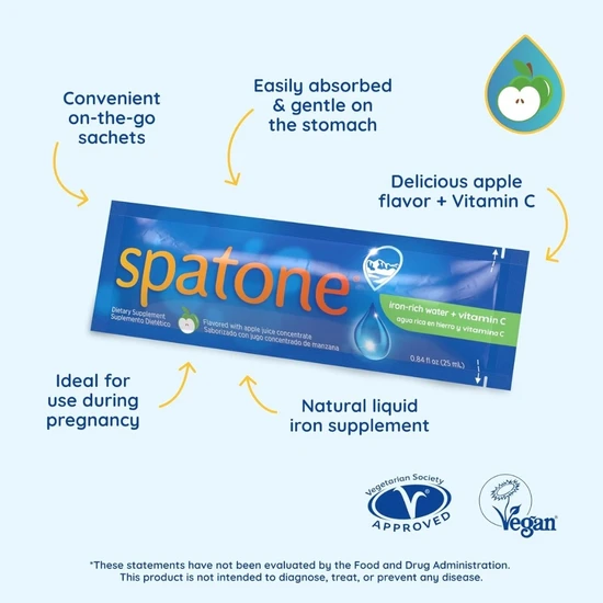 Spatone Liquid Iron With Vitamin C 28 Day 25ml x 28