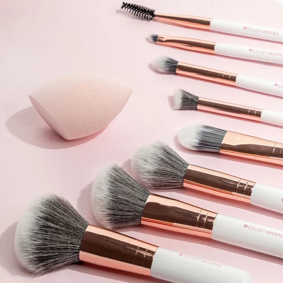 Brushworks Exclusive Makeup Brush & Sponge Set