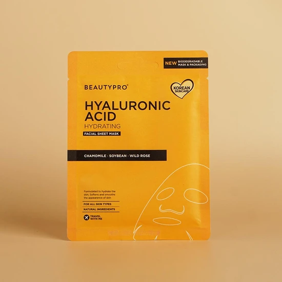 BeautyPro Hyaluronic Acid Gold Foil Mask 25ml