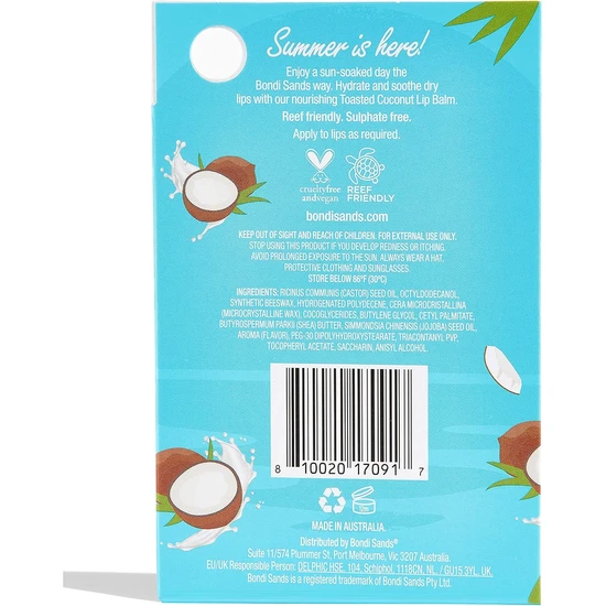 Bondi Sands Coconut Lip Balm With Vitamin E
