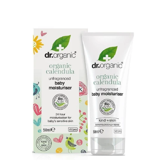 Dr. Organic Organic Calendula Unfragranced Baby Moisturiser 50ml