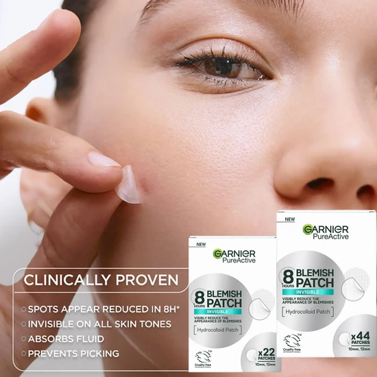 Garnier Pure Active 8hr Invisible Hydrocolloid Blemish Patch 8 patches