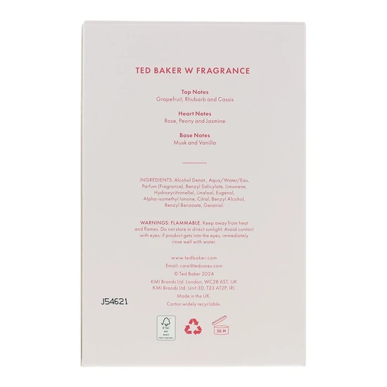 Ted Baker 'W' Eau De Toilette 75ml