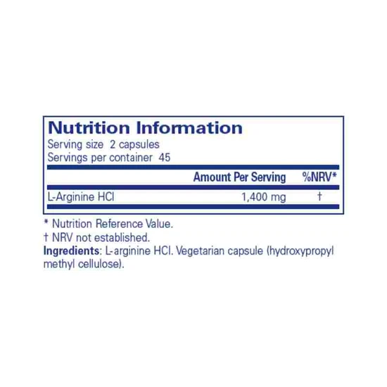 Pure Encapsulations l-Arginine Capsules 90 Capsules