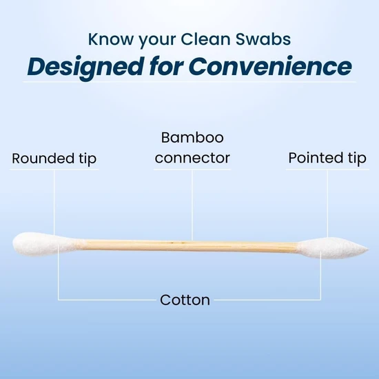 CLEAN Double-Sided Precision Tip Club Clean Swabs x500