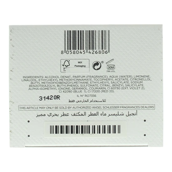 Angel Schlesser Les Eaux D'un Instant Instictive Marine Eau De Toilette 150ml