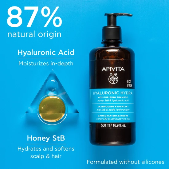 APIVITA Hyaluronic Hydra Moisturising Shampoo 500ml