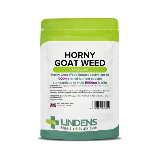 Lindens Horny Goat Weed 1000mg Capsules 84 Capsules