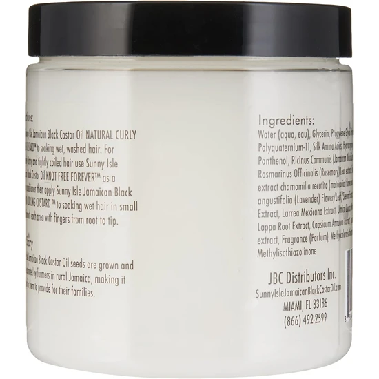 Sunny Isle Jamaican Black Castor Oil Natural Curly Styling Custard 8oz