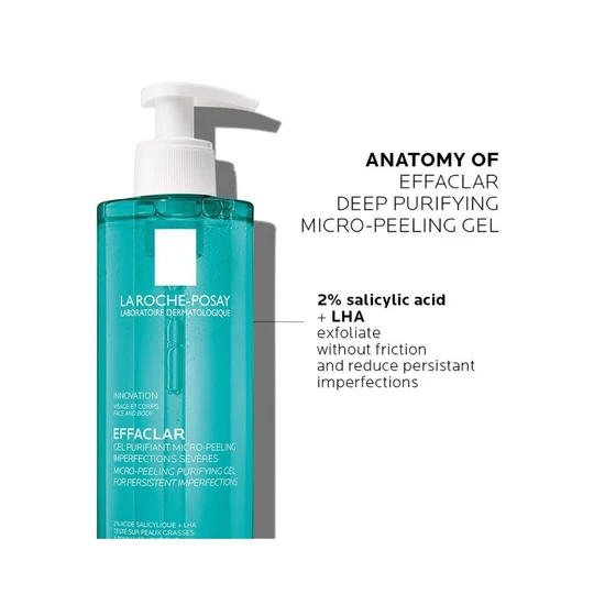 La Roche-Posay Effaclar Micro-Peeling Purifying Gel Wash 200ml