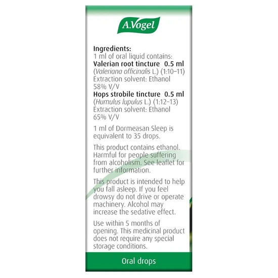 A.Vogel Dormeasan Valerian-Hops Oral Drops 15ml