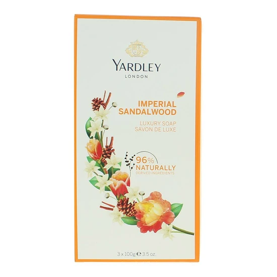 Yardley Imperial Sandalwood Soap Gift Set 3 x 100g