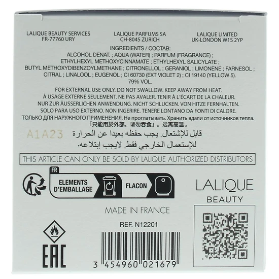 Lalique Perles De Lalique Eau De Parfum 100ml