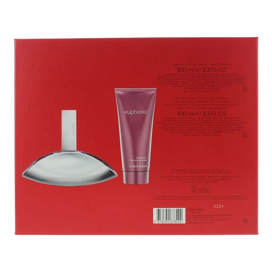 Calvin Klein Euphoria Eau De Parfum 100ml + Body Lotion 100ml Gift Set 100ml