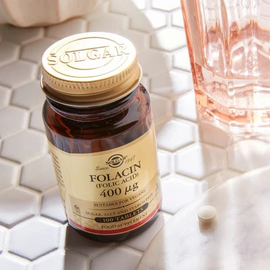 Solgar Folacin Folic Acid 400mcg Tablets 100 Tablets