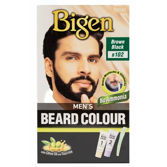 Bigen Men's Beard Colour Brown Black B102