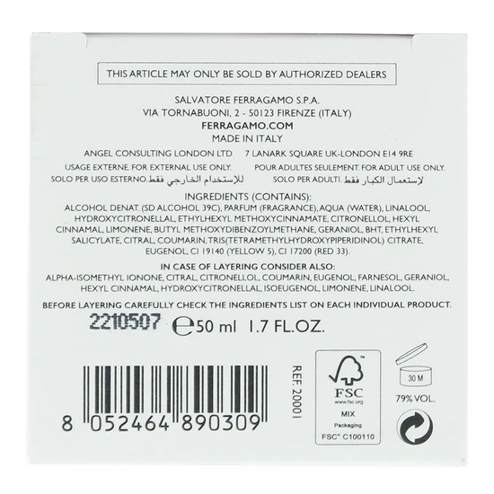 Salvatore Ferragamo Giardini Di Seta Eau De Parfum 50ml