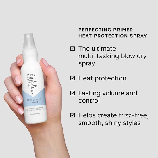 Philip Kingsley Goal No More Frizz Gift Set 5-in-1 Treatment 40ml, Heat Protection Spray 60ml & Smoothing Serum 20ml