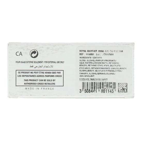 Creed Royal Mayfair Eau De Parfum 100ml
