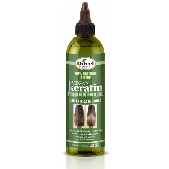 Difeel Vegan Keratin Premium Hair Oil 237ml