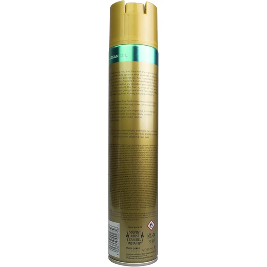 Harmony Triple Dry Natural Hold & Shine Spray 400ml