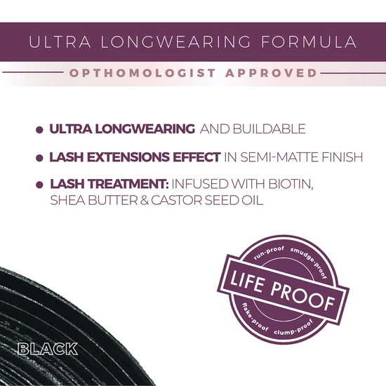 blinc Lash Extension Tubing Mascara Dark Brown