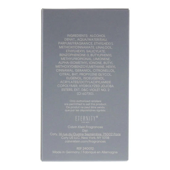 Calvin Klein Eternity For Men Aqua Eau De Toilette 50ml