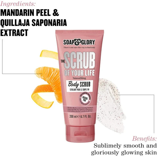 Soap & Glory The Scrub Of Your Life Smoothing Body Scrub 200ml
