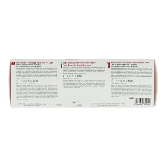Clarins Super Restorative Collection Super Restorative Day Cream + Remodelling Serum + Night Cream