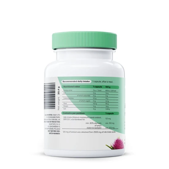 Osavi Milk Thistle Silymarin 100mg Capsules 60 Capsules
