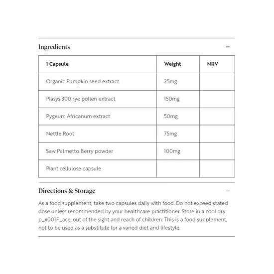 Viridian Man 50+ Prostate Complex Capsules 60 Capsules