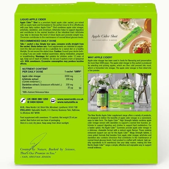 New Nordic Apple Cider Shot Sachets 15 Sachets
