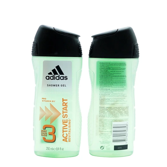 Adidas 3 Active Start Revitalising Shower Gel 250ml