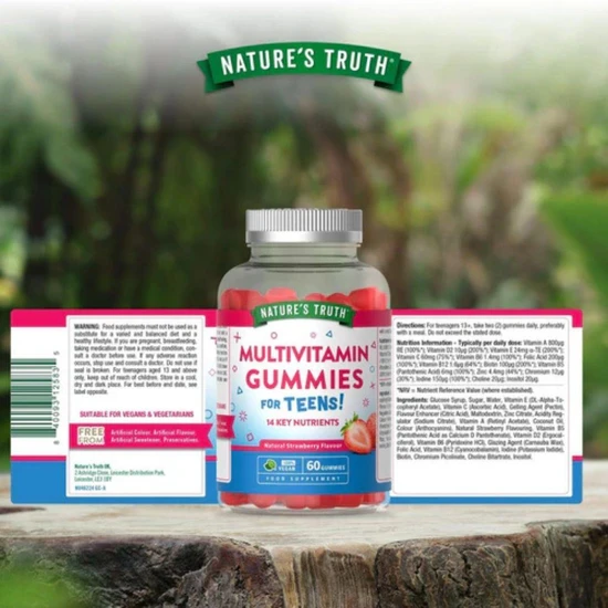 Nature's Truth Teens Multivitamin Strawberry Gummies 60 Gummies