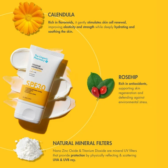 The Organic Pharmacy Cellular Protection Sun Cream SPF 30 40ml