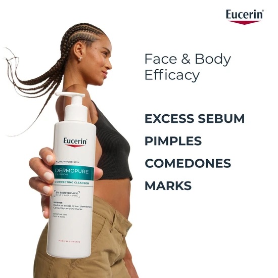 Eucerin Dermopure Clinical Correcting Cleanser Gel Acne-Prone Skin 400ml