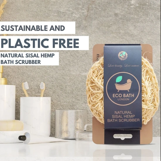 Eco Bath London Natural Sisal Hemp Bath Scrubber