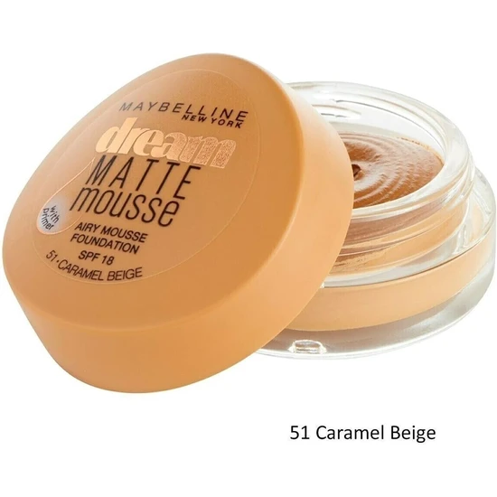 Maybelline Dream Matte Mousse Foundation 51 Caramel Beige