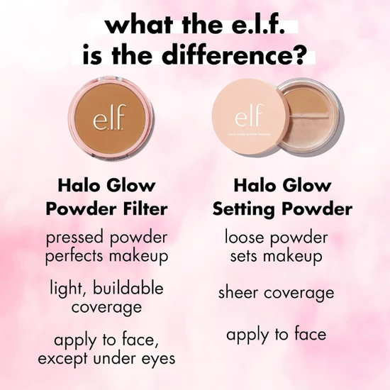 e.l.f. Halo Glow Powder Filter Pressed Powder Light Neutral
