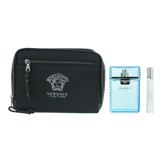 Versace Man Fraiche 3 Piece Eau De Toilette Gift Set 100ml