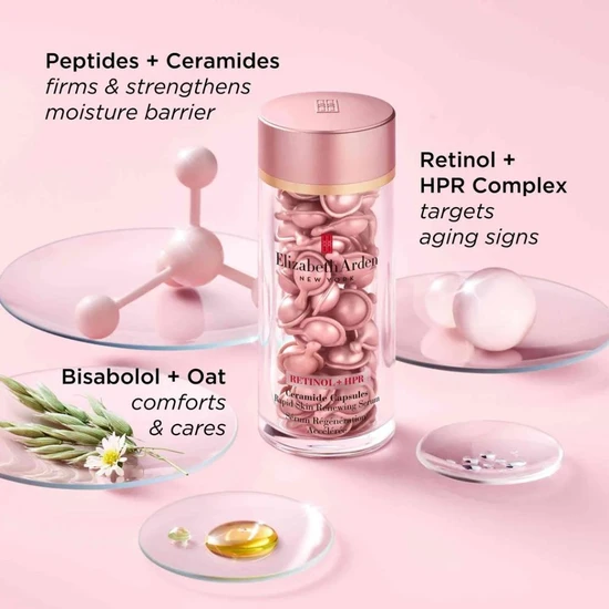 Elizabeth Arden Retinol + HPR Ceramide Capsules Rapid Skin Renewing Serum 30 Capsules